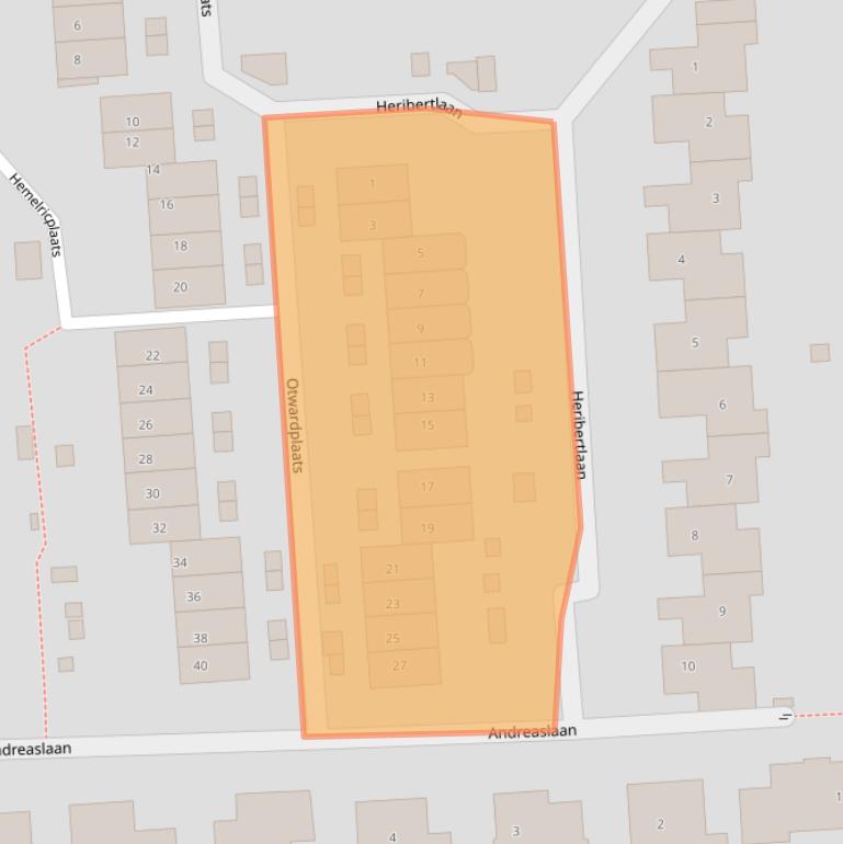Kaart van postcodegebied 3871MC.
