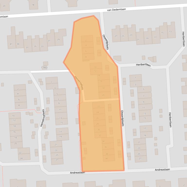 Kaart van postcodegebied 3871MD.