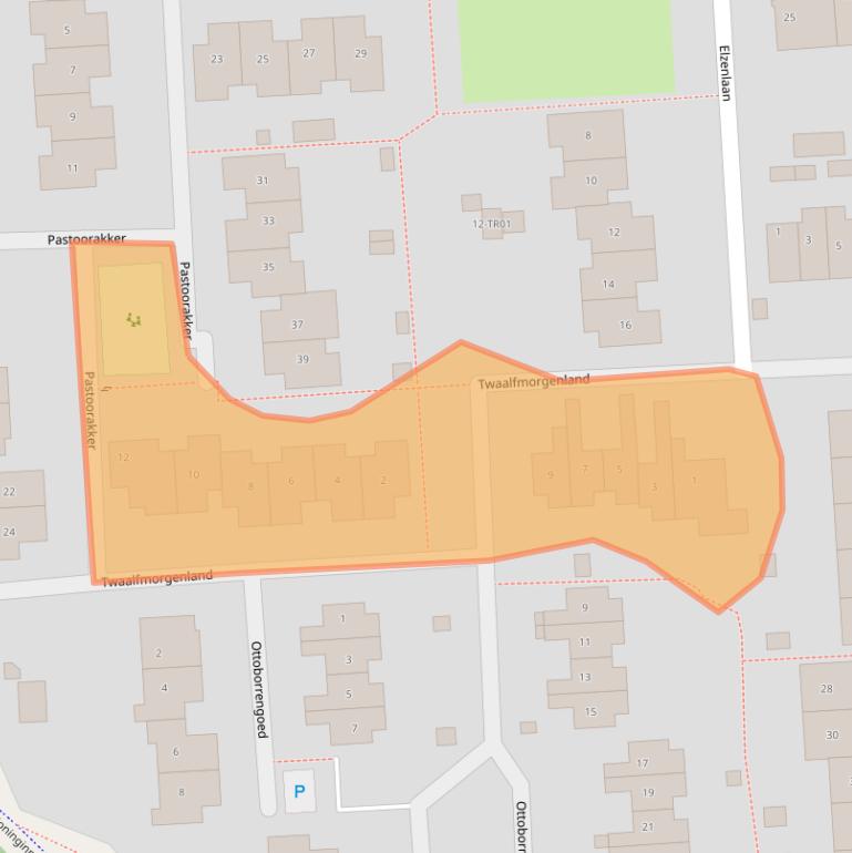 Kaart van postcodegebied 3871ML.