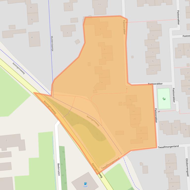 Kaart van postcodegebied 3871MP.