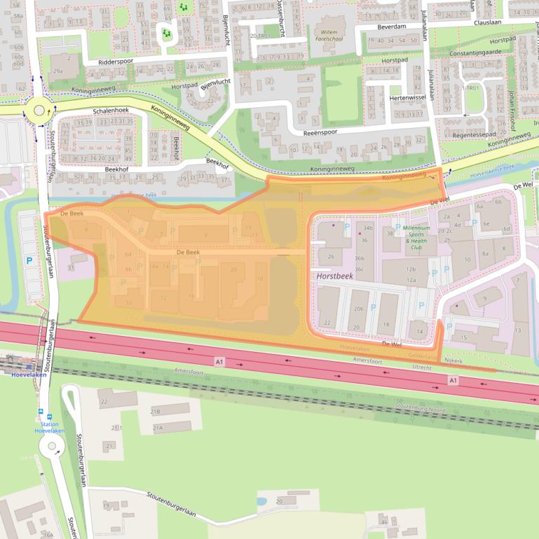 Kaart van postcodegebied 3871MS.