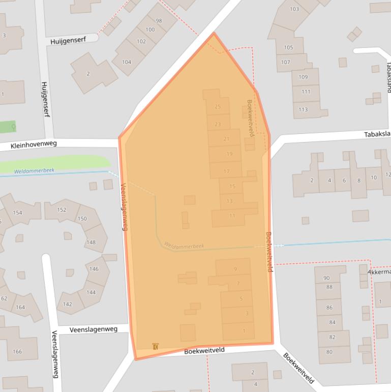 Kaart van postcodegebied 3871NM.