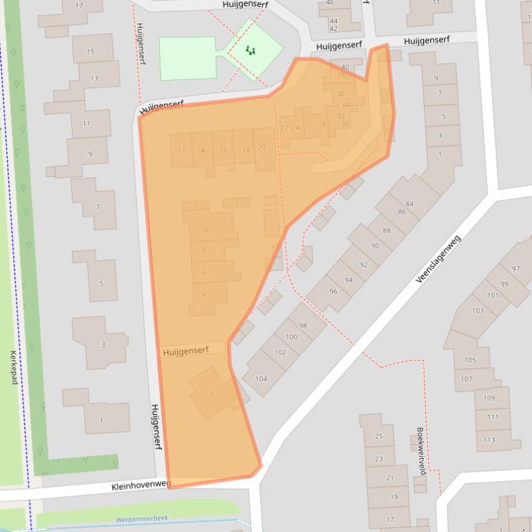 Kaart van postcodegebied 3871PM.