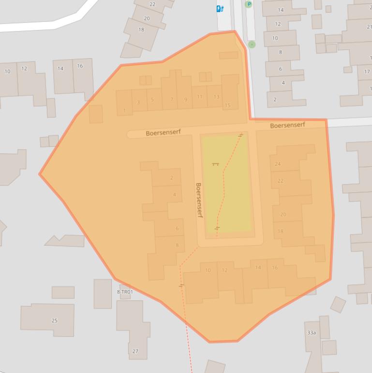 Kaart van postcodegebied 3871RK.