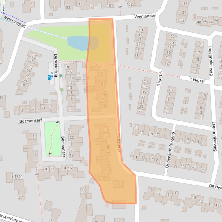 Kaart van postcodegebied 3871RN.