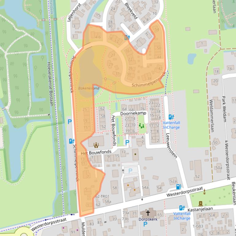 Kaart van postcodegebied 3871SC.