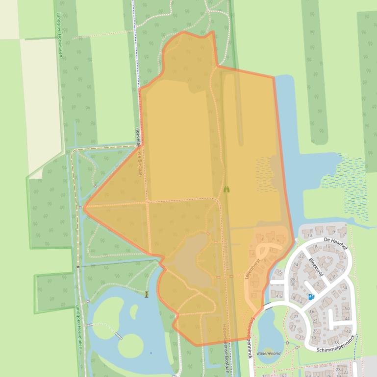 Kaart van postcodegebied 3871SH.