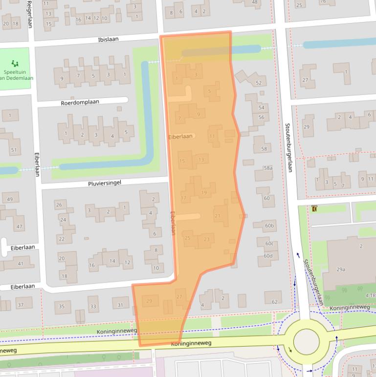 Kaart van postcodegebied 3871TG.