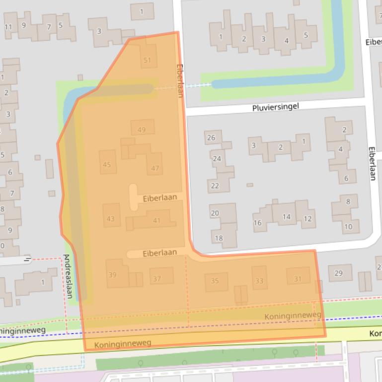 Kaart van postcodegebied 3871TH.