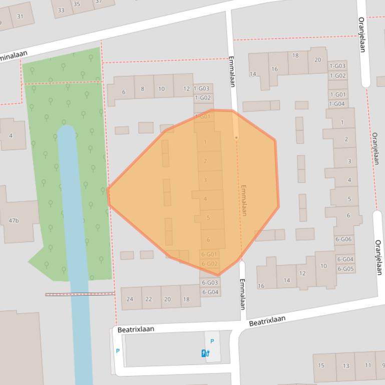 Kaart van postcodegebied 3871VA.