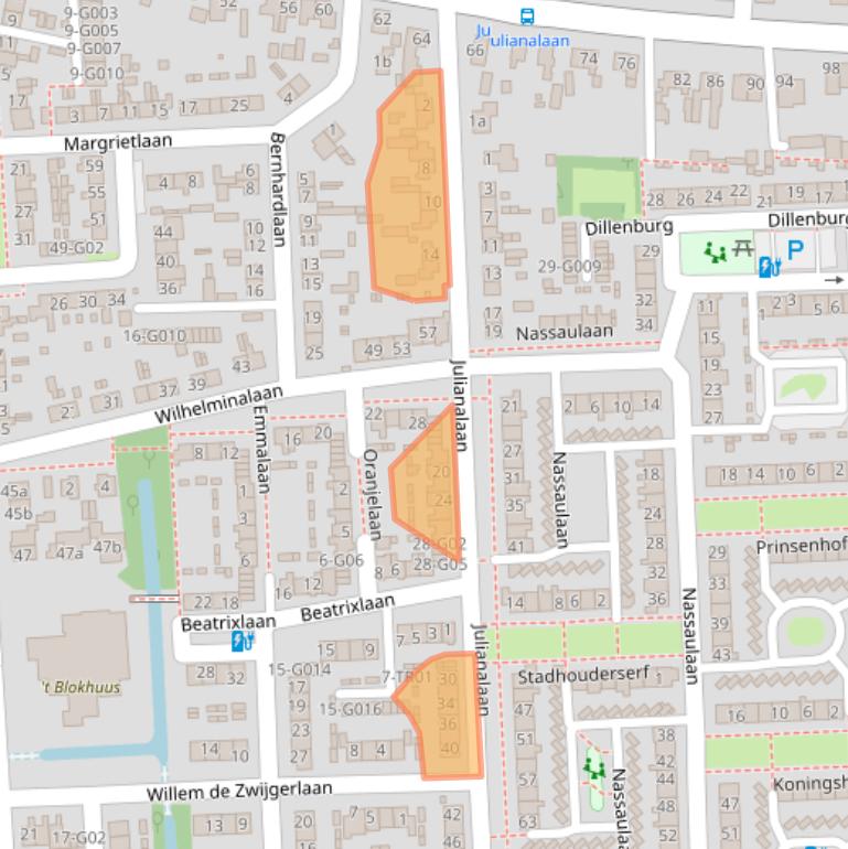 Kaart van postcodegebied 3871VJ.