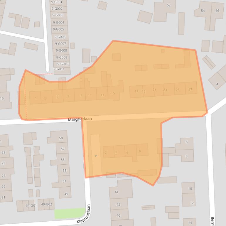 Kaart van postcodegebied 3871VM.