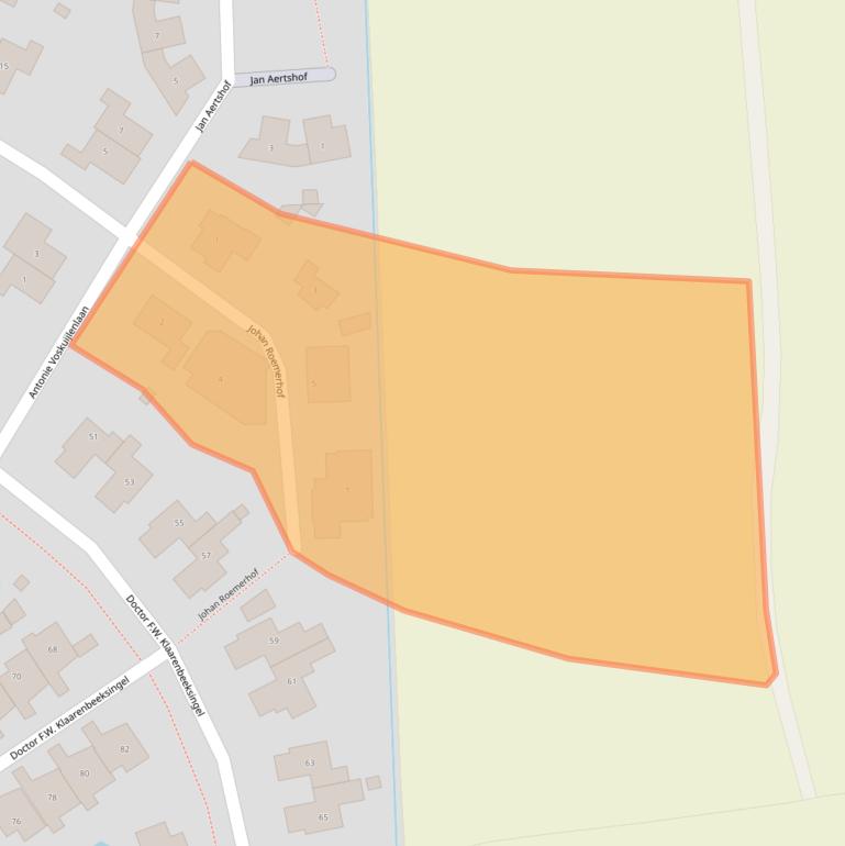 Kaart van postcodegebied 3871WB.