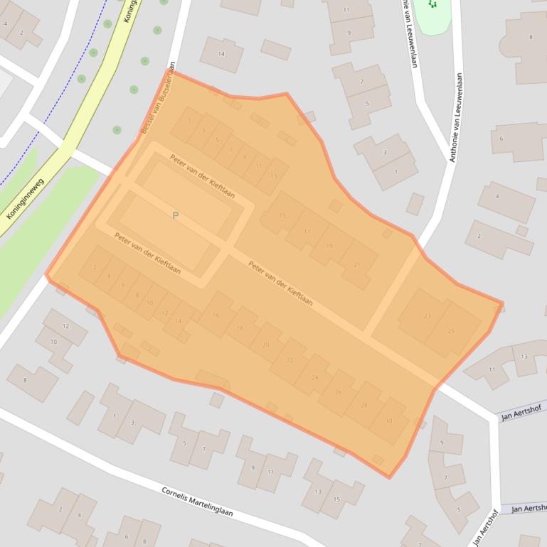 Kaart van postcodegebied 3871WG.