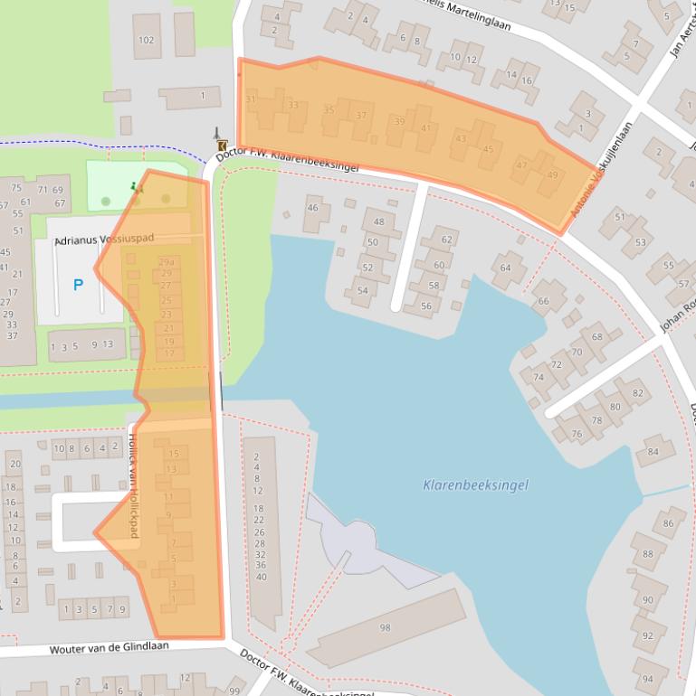 Kaart van postcodegebied 3871XA.
