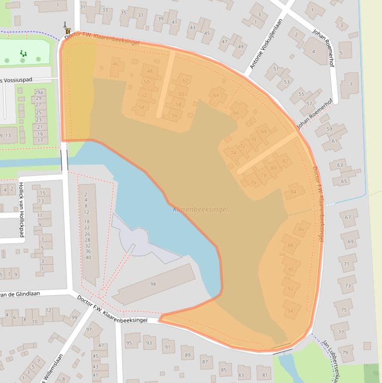 Kaart van postcodegebied 3871XD.