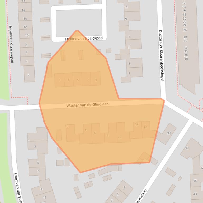 Kaart van postcodegebied 3871XL.