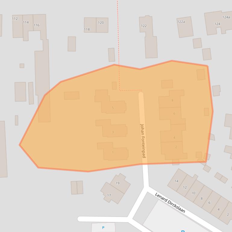 Kaart van postcodegebied 3871XT.