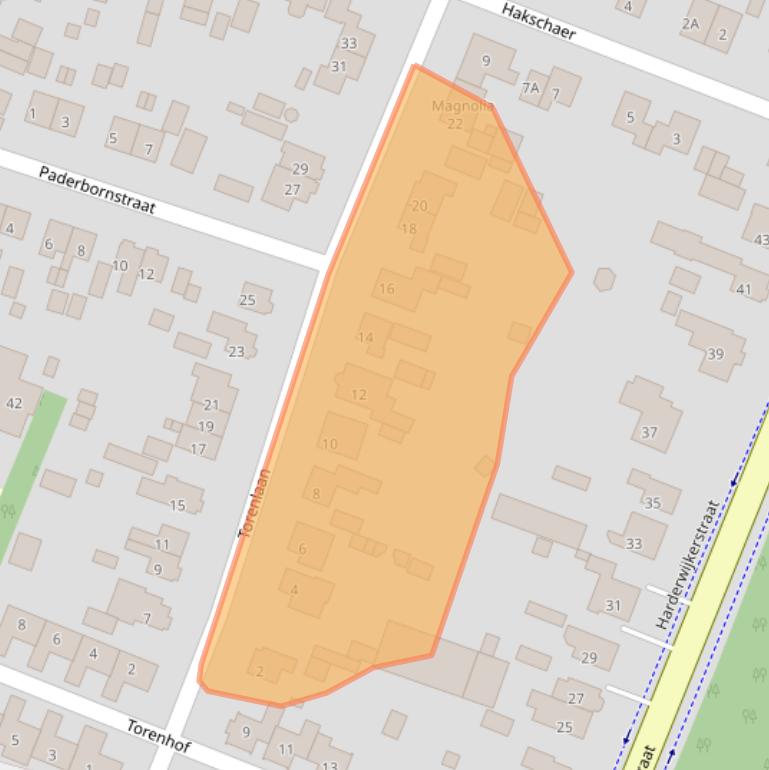 Kaart van postcodegebied 3881CG.