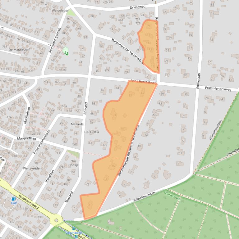 Kaart van postcodegebied 3881HA.