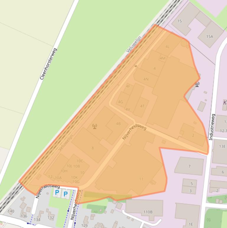 Kaart van postcodegebied 3881LA.