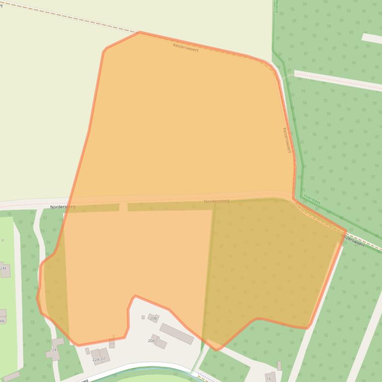 Kaart van postcodegebied 3881LX.