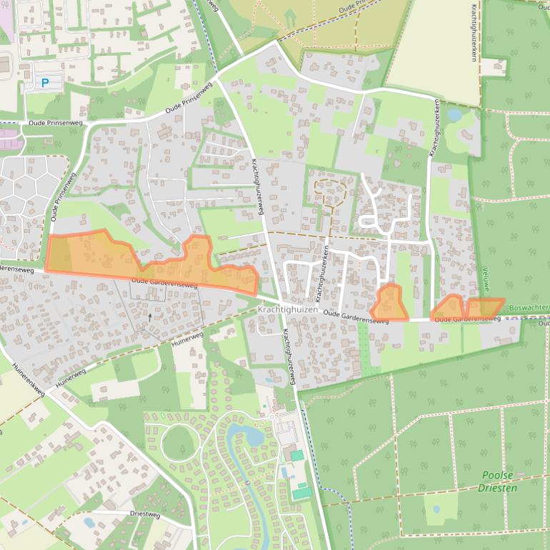 Kaart van postcodegebied 3881PM.