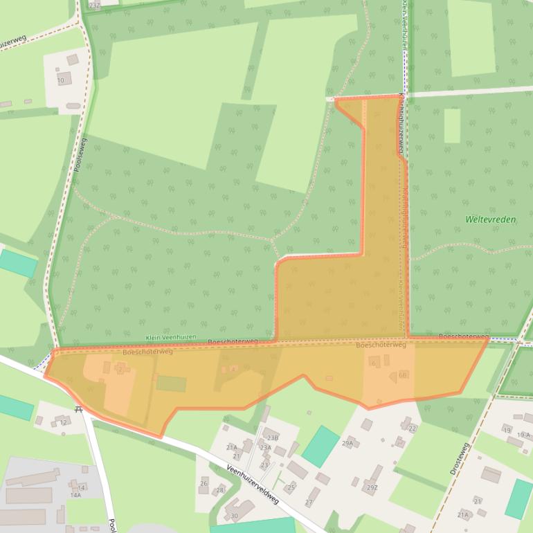 Kaart van postcodegebied 3881RK.