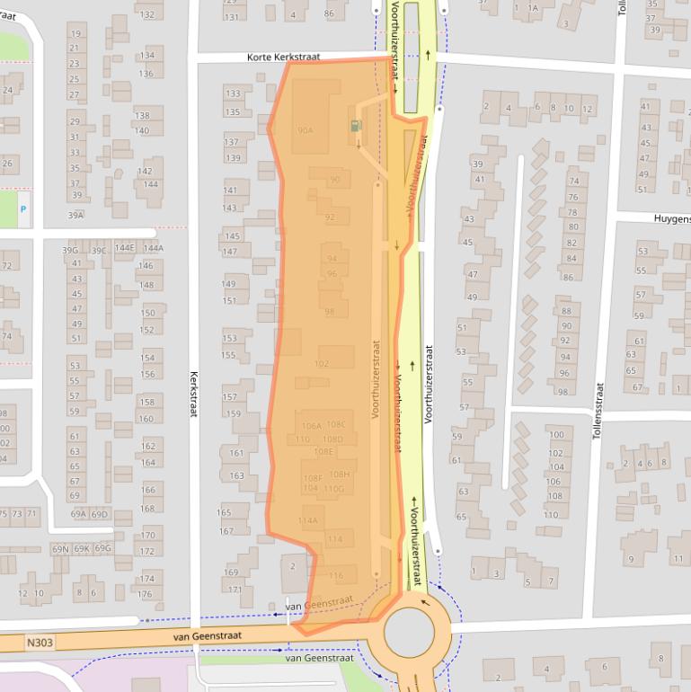 Kaart van postcodegebied 3881SK.