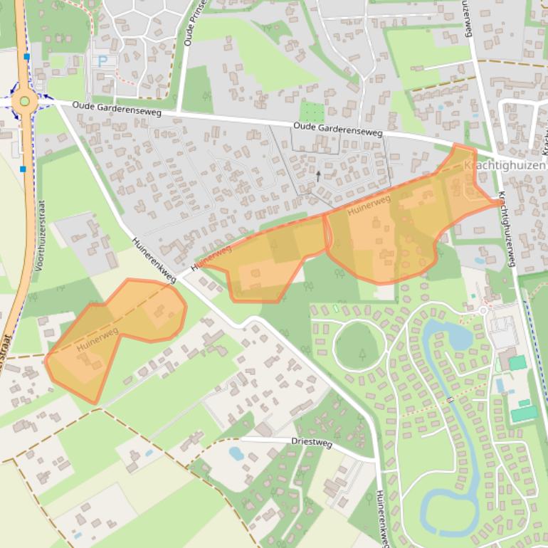 Kaart van postcodegebied 3881SP.