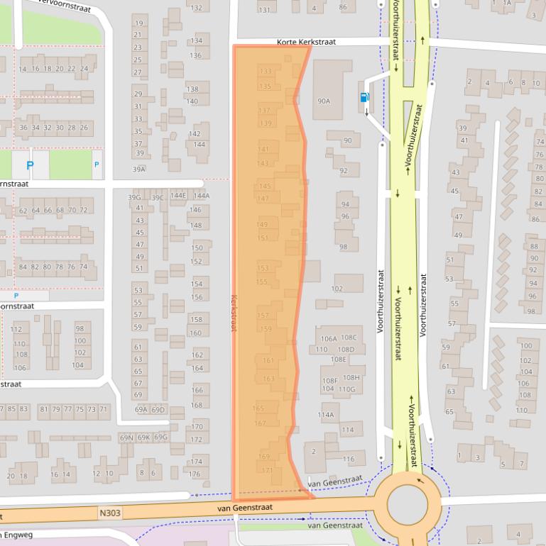 Kaart van postcodegebied 3882BR.