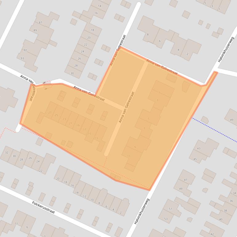 Kaart van postcodegebied 3882CM.
