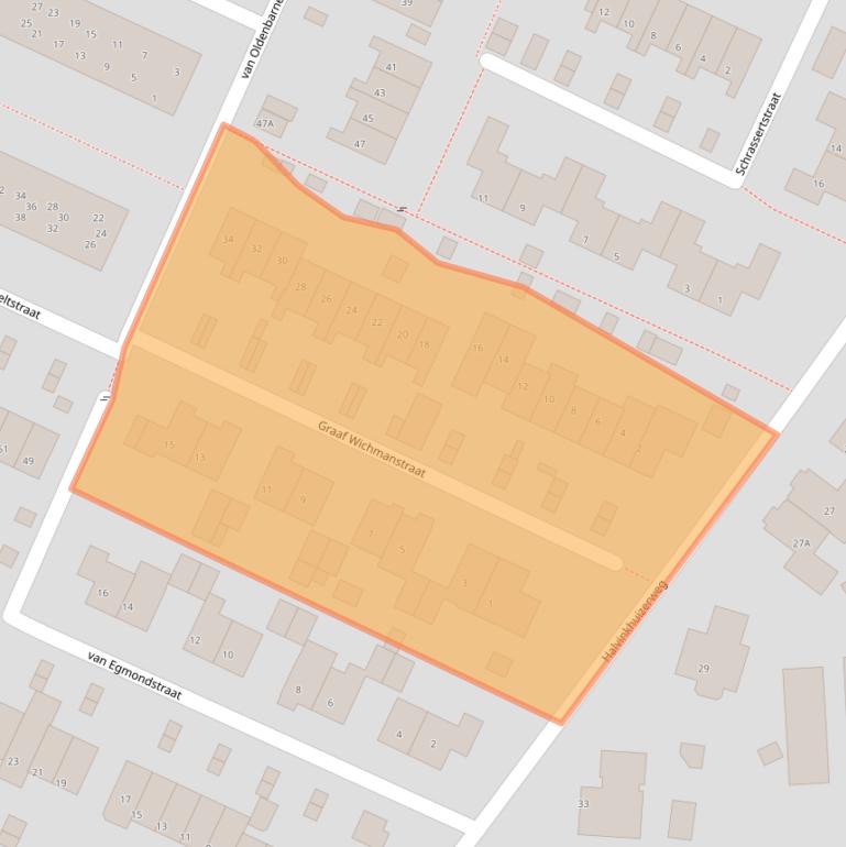 Kaart van postcodegebied 3882CP.