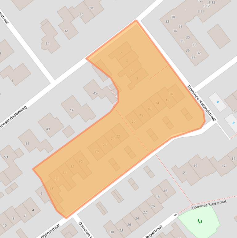 Kaart van postcodegebied 3882DB.