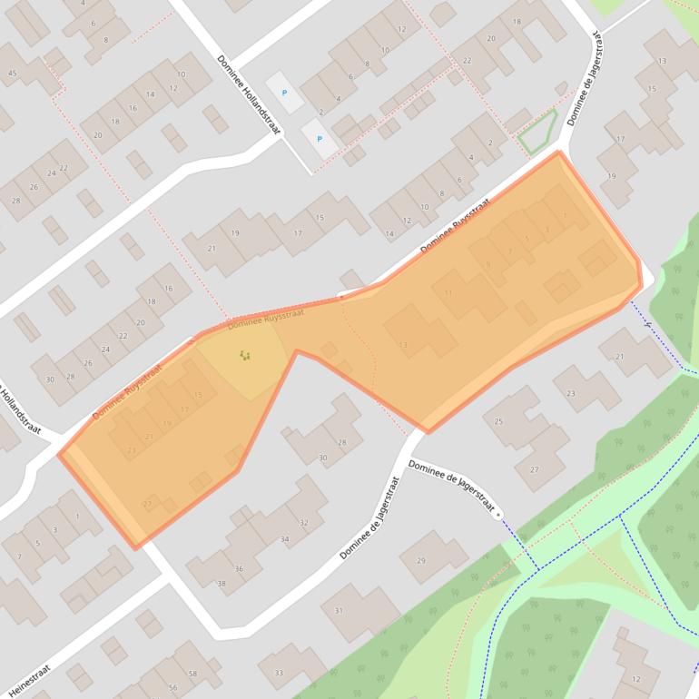 Kaart van postcodegebied 3882DE.