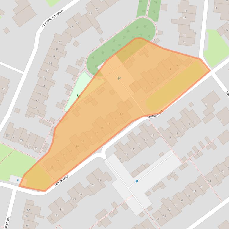 Kaart van postcodegebied 3882GE.