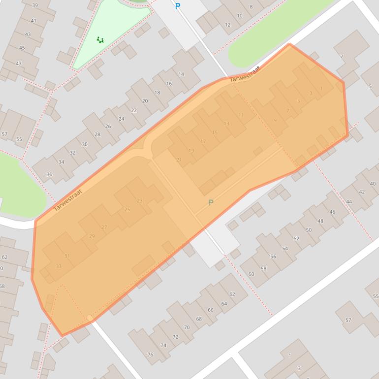 Kaart van postcodegebied 3882GG.