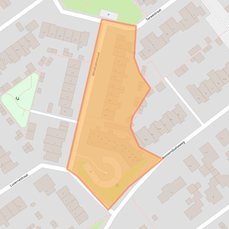 Kaart van postcodegebied 3882GH.