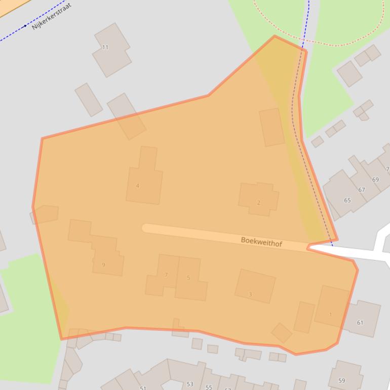 Kaart van postcodegebied 3882GR.