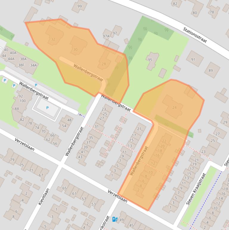 Kaart van postcodegebied 3882HB.