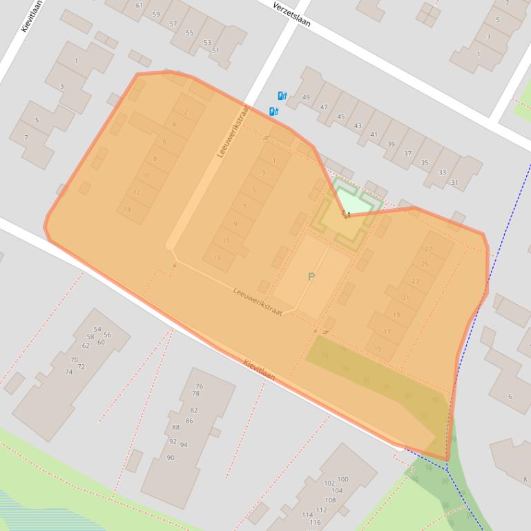 Kaart van postcodegebied 3882HN.