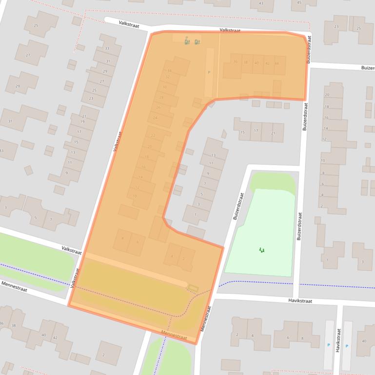 Kaart van postcodegebied 3882HV.