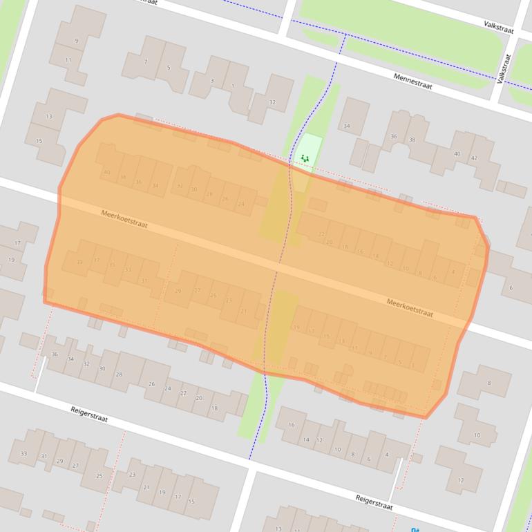 Kaart van postcodegebied 3882HZ.