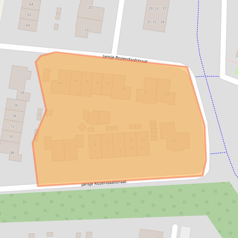 Kaart van postcodegebied 3882KR.