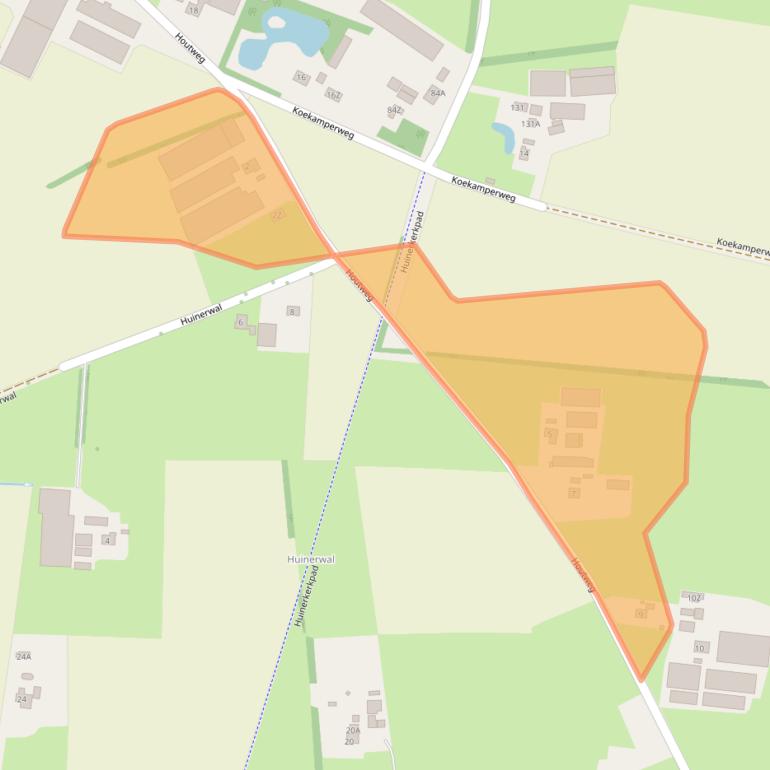 Kaart van postcodegebied 3882LB.