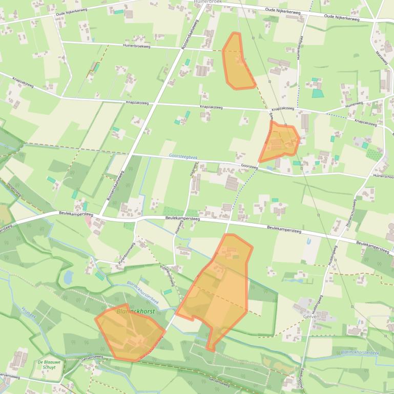 Kaart van postcodegebied 3882LD.
