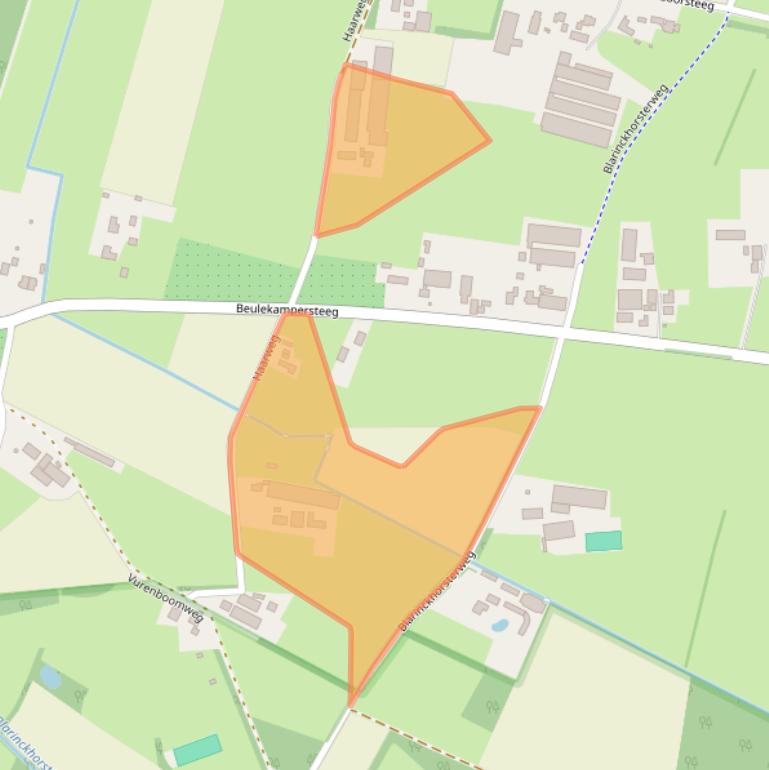 Kaart van postcodegebied 3882LG.