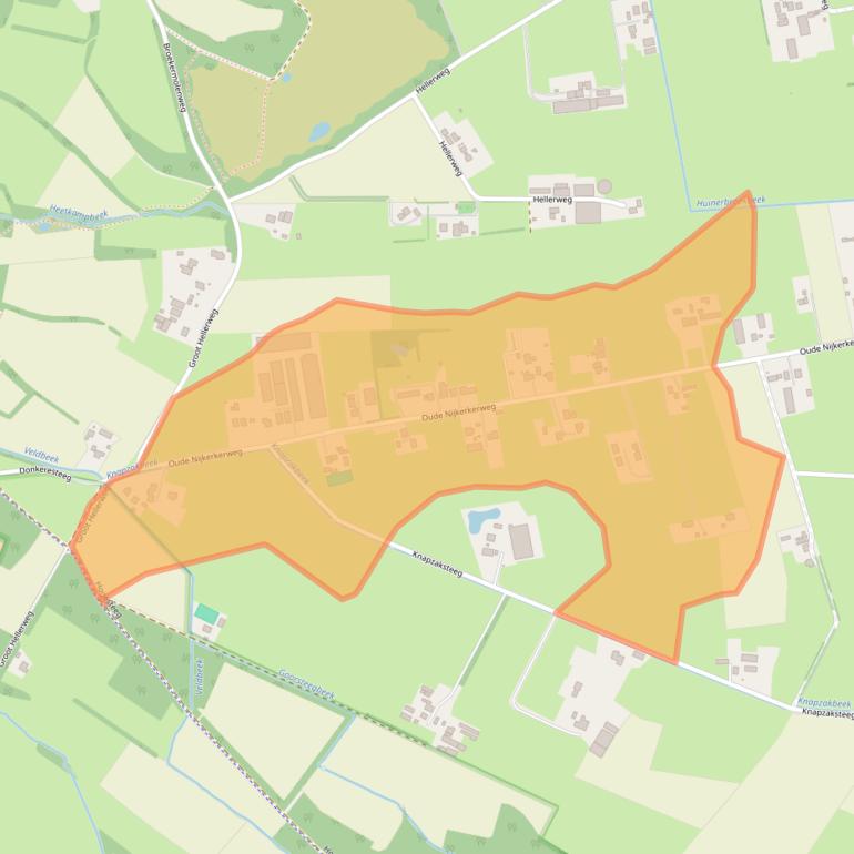 Kaart van postcodegebied 3882MC.