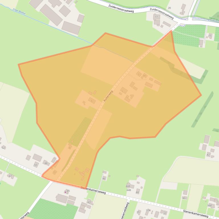 Kaart van postcodegebied 3882ND.