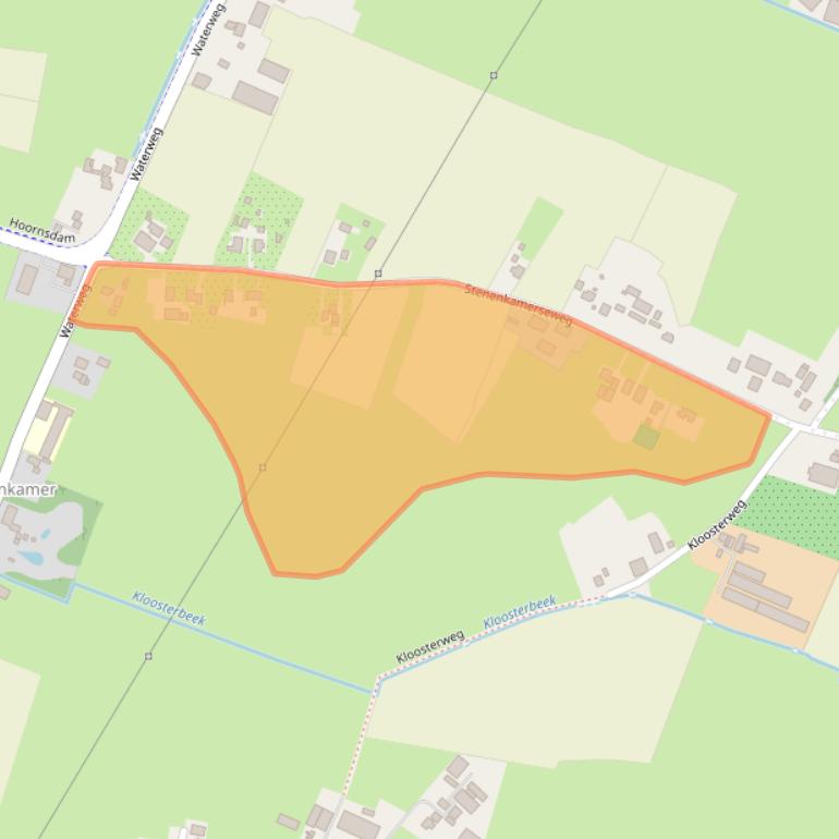 Kaart van postcodegebied 3882NG.